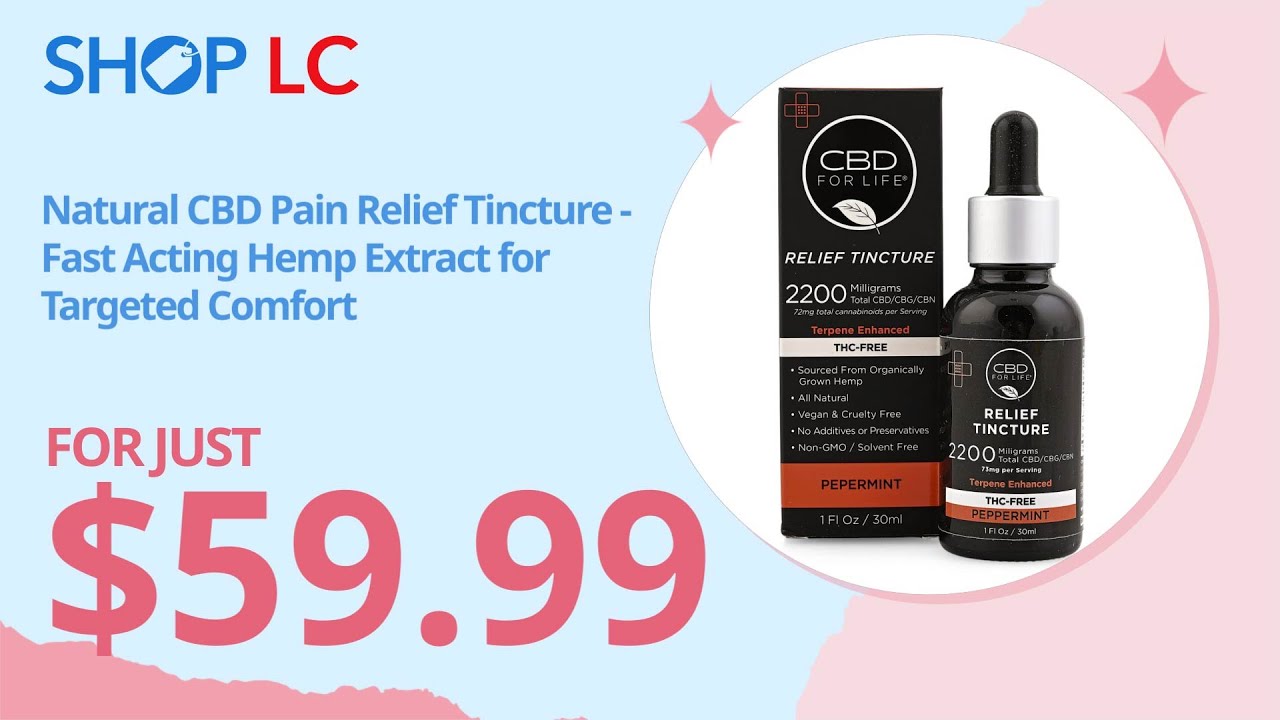 CBD For Life Pain Relief Tincture