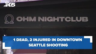 1 dead, 2 injured in downtown Seattle shooting