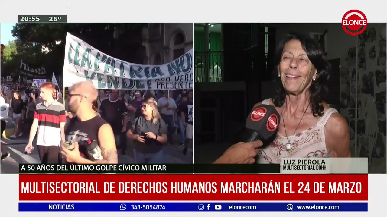 Multisectorial de Derechos Humanos marcharán el 24 de marzo