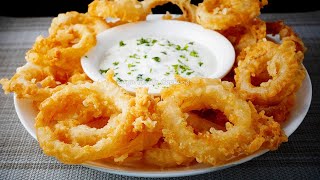 GRABE ANG SARAP PALA NG GANITONG LUTO SA SIBUYAS!!! CRISPIEST ONION RINGS WITH GARLIC MAYO SAUCE!!!