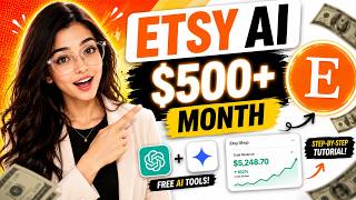 Etsy Digital Products for Beginners: Create & Sell Using Free AI (Step-by-Step)