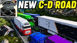 NEW C-D ROAD - BIG TRAFFIC - MOZA TSW Steering Wheel Gameplay (4K 60FPS RTX 5090 ULTRA)