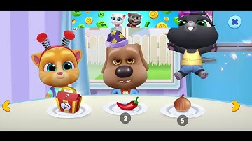 My Talking Tom friends Part10 -- Tom Eat -- Android Ios Gameplay Walkthrough By Outfit7