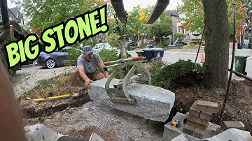 Building a Retaining Wall Using Armour Stone! Best Choice for an Easy Install!