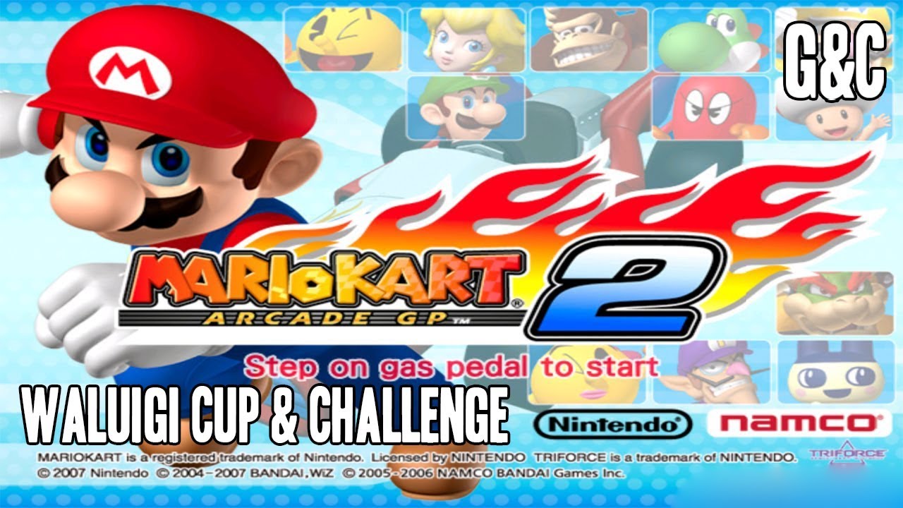 Mario Kart Arcade GP 2 - Waluigi Cup + Challenge
