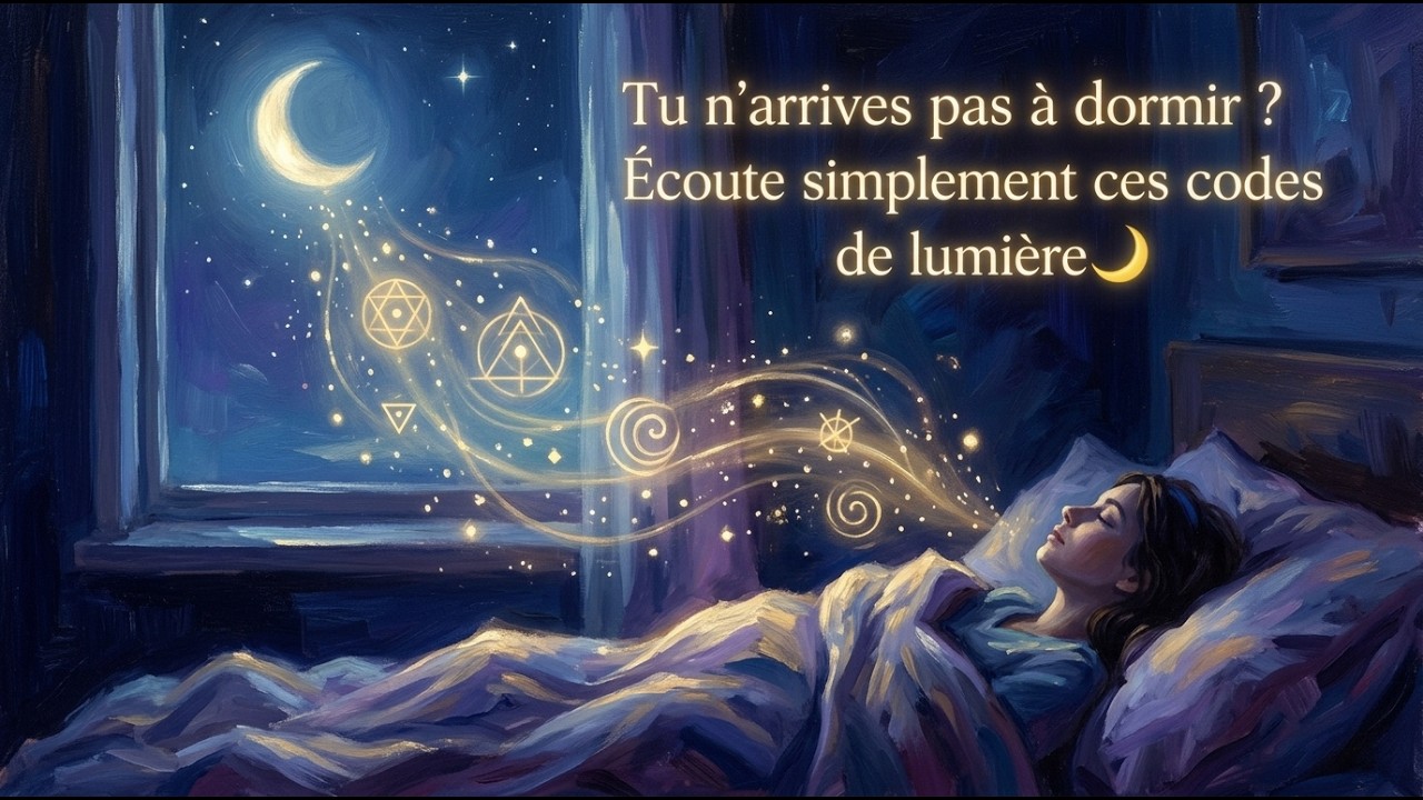 Tu n'arrives pas à dormir ? Écoute simplement ces codes de lumière 🌙