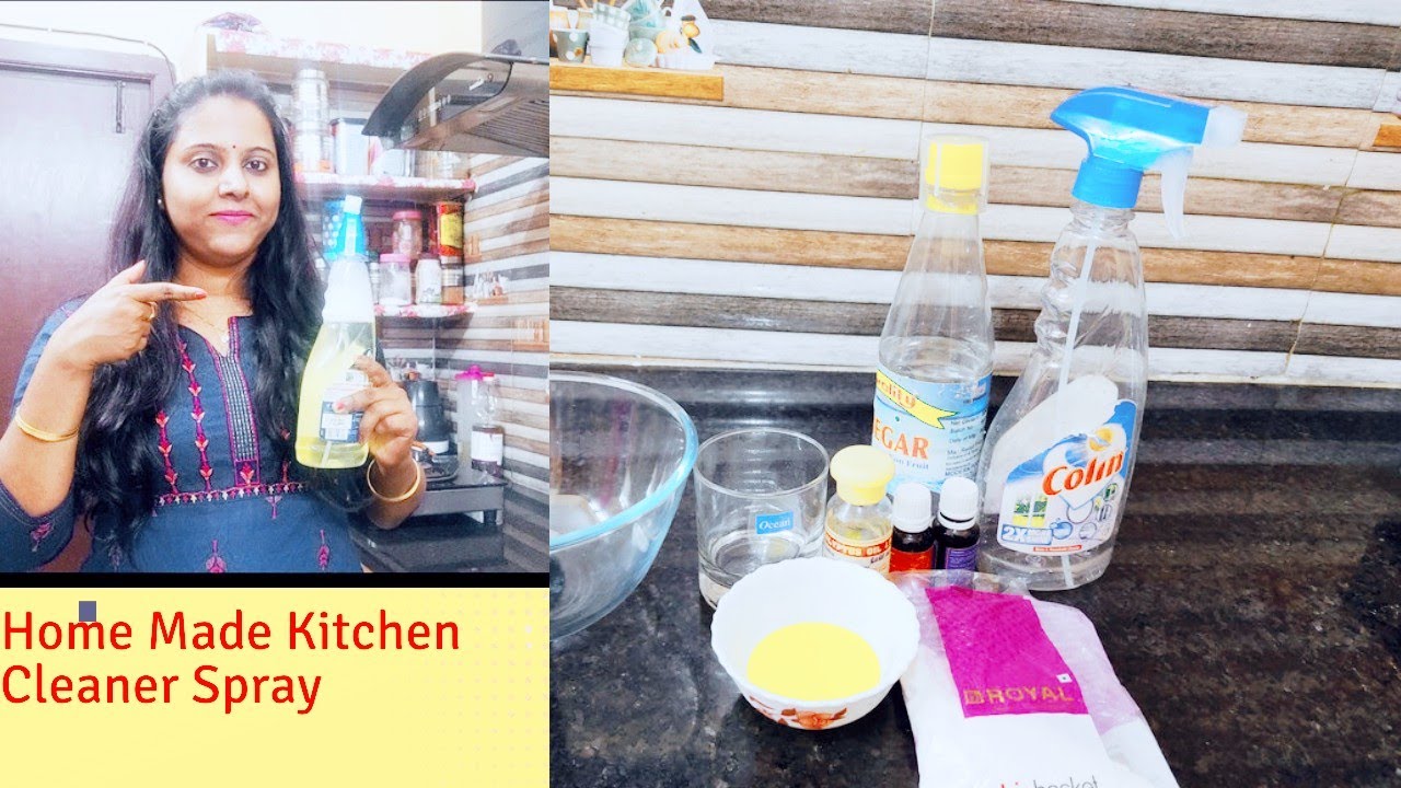 Home made kitchen cleaner spray/DIY cleaner for kitchen/how to make