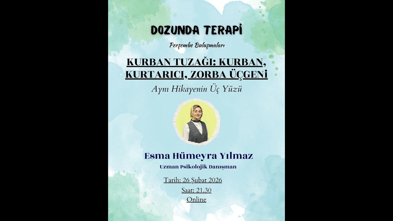 Kurban Tuzağı ve Kurtarıcı-Zorba Üçgeni |  Uzm. Psk. Dan. Esma Hümeyra Yılmaz