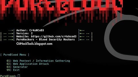 How to install Pureblood Framework in Kali Linux