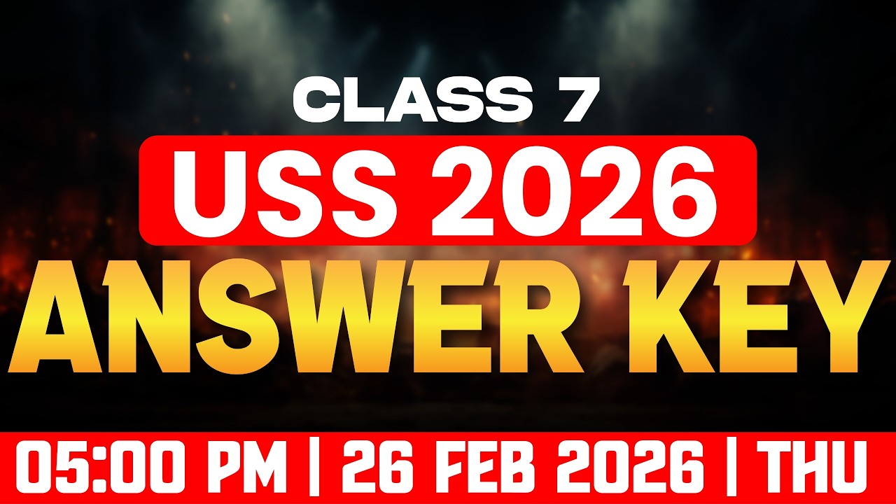 Class 7 | USS | CM Kids Scholarships (USS) 2026 | Answer Key | Exam Winner