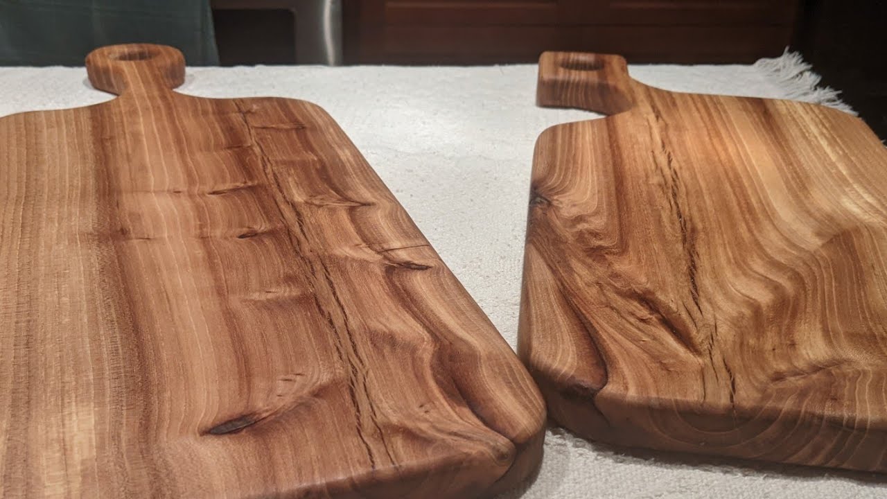 DIY Charcuterie Boards out of a chunk of Pecan Wood YouTube