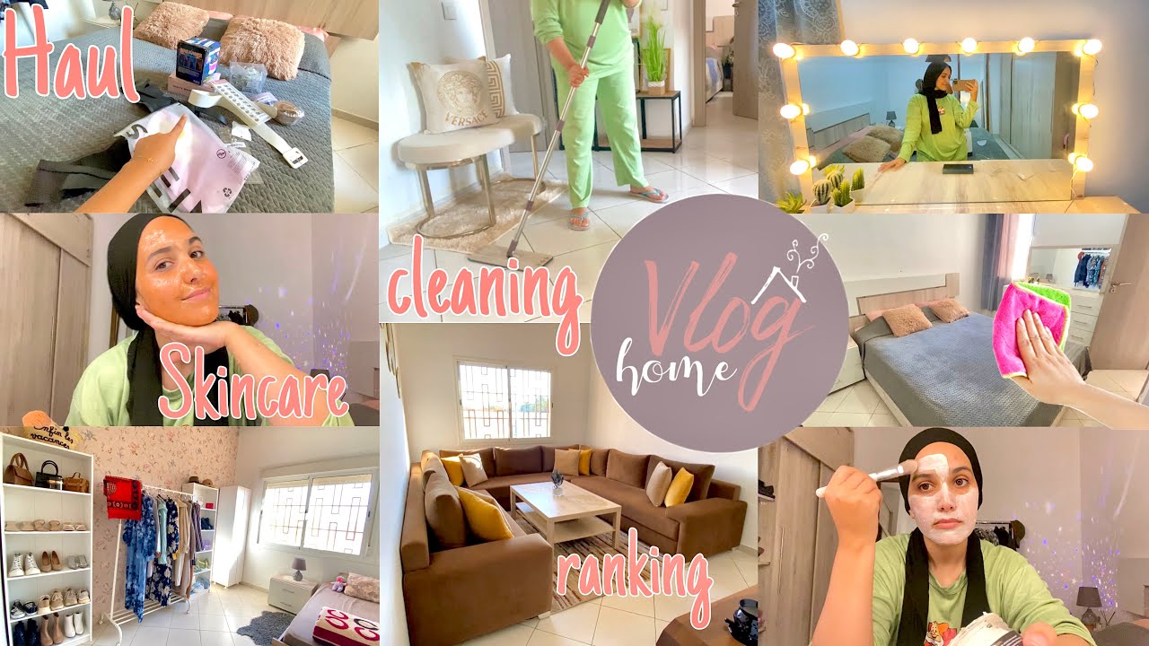 VLOG HOME | دوزو معيا النهار (التخمال و جميع 🧹.. مشترياتي من شي آن 🛍.. روتيني الليلي 🧖🏻‍♀️💅..)