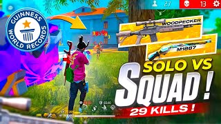 Munna Bhai Overpowered Solo Vs Squad Gameplay 🔥 - Free Fire Hindi - Munna bhai Hindi