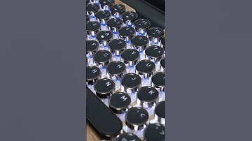 Bluetooth keyboard with a typewriter-inspired design1月13日1867mu 1 #keyboard #phonekeyboard