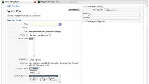 Making menu links to components in Joomla.mp4