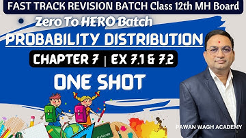 Probability Distribution One Shot | Class 12th Maths MH Board