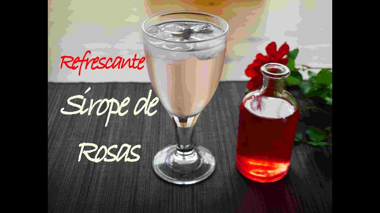 Sirope de Rosas para hacer bebidas refrescantes y diferentes.