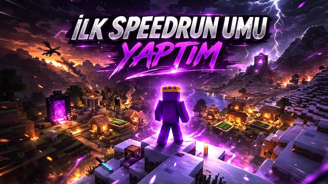 MINECRAFT SPEEDRUN DENEDİM… DENEMEMELİYDİM 