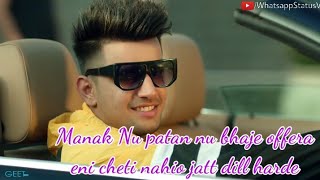 Suit punjabi - jass manak • whatsapp status