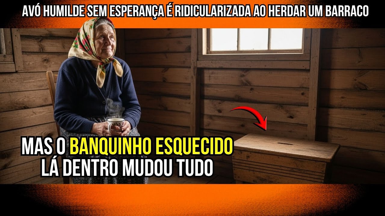 Avó Humilde Sem Esperança é Ridicularizada Ao Herdar um Barraco — Mas o Banquinho Esquecido ....