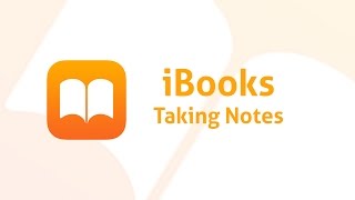 iBooks: Taking Notes Ibooks Taking Notes Youtube