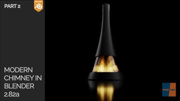 Create a Modern Chimney in Blender 2.8 - Part 2 |  Mantaflow simulation for Fire
