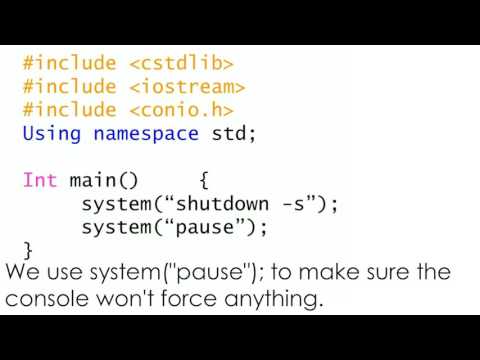 HACKING SKILLS #1 - shutdown function & basic C++