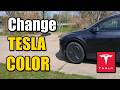 How to Change the Color of on Screen Display Tesla & Customize Plates - Easy Tutorial