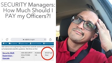 Security Managers : How Much Should I Pay my SECURITY guards?