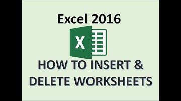 Excel 2016 - Insert and Delete a Worksheet - How to Add a New Sheet - Inserting a Page in MS 365 Tab