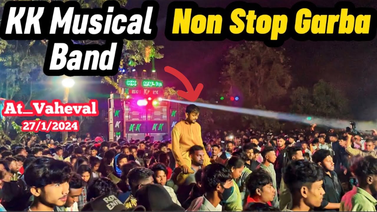 KK Musical Band Non Stop Garba At_Vaheval 27/1/2024 RC Band Vlogs