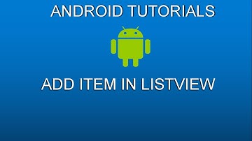 How to add item in ListView using android Studio