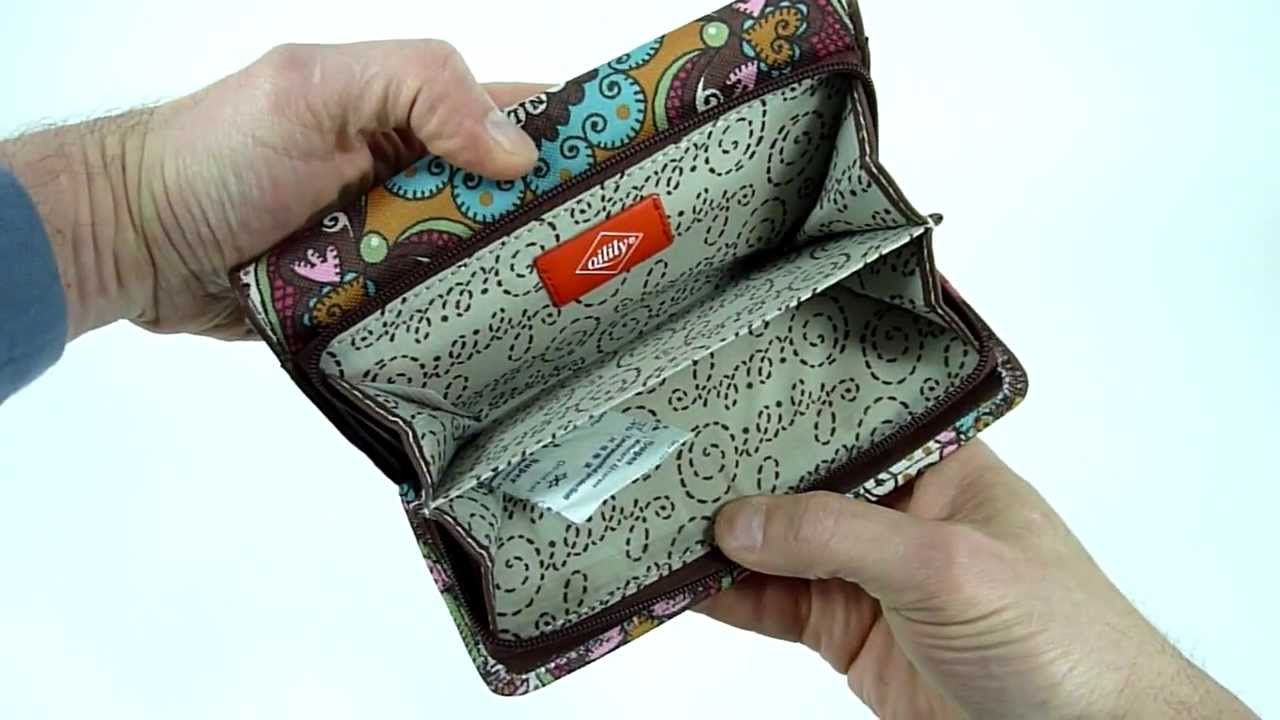 Oilily Travel Geldbörse Portemonnaie L Wallet Braun