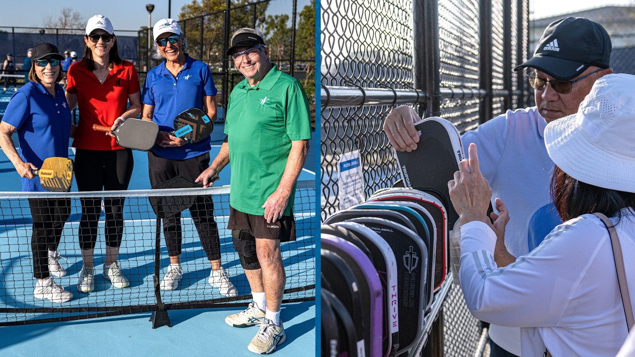 Торжественное открытие кортов для пиклбола