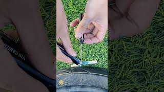 A Compact Kit That Can Be Pushed In With One Hand (The Video Shows A 4Mm Puncture)  #Tirerepair