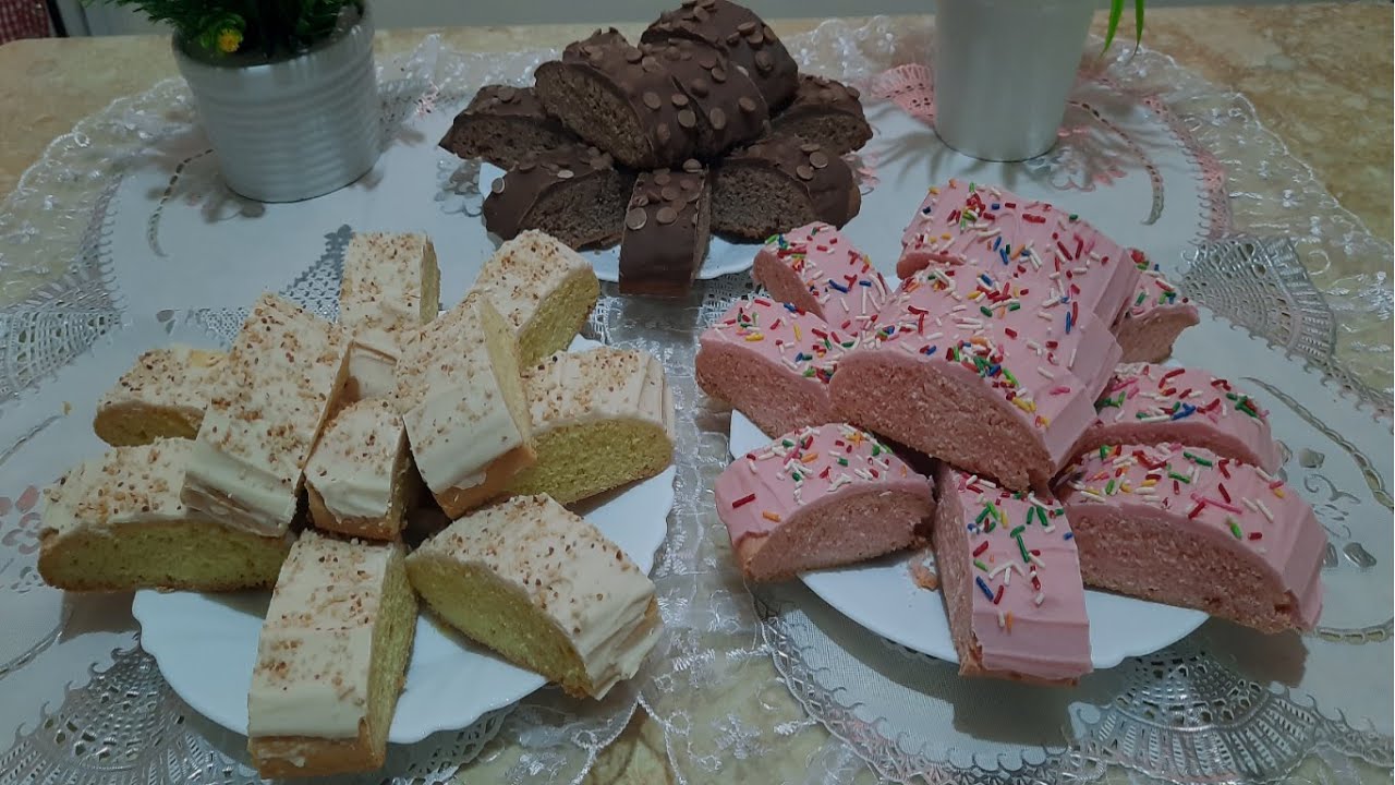طريقة تحضير 3 انواع الكروكي: بمذاق الفانيليا و الفراولة والشوكولاتة   croquets vanille fraise choco