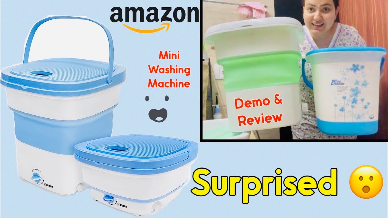 Costway Portable Washing Machine 5.5 Lbs Mini Top Load Washer With Removable Spin Dry Tub Blue HCST07285 - Best Buy - View #10