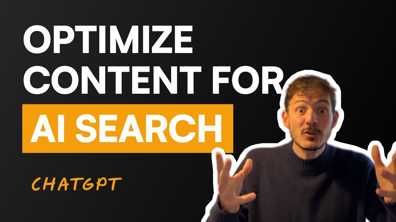 HOW TO: Optimize Content for AI Search ChatGPT SEO - YouTube