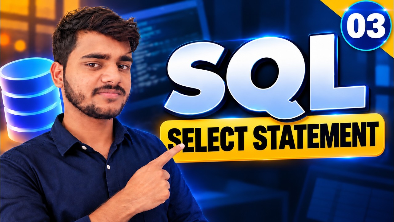 03. SQL Queries in Hindi | WHERE, ORDER BY, GROUP BY, HAVING, LIKE, DISTINCT, TOP | SQL Course