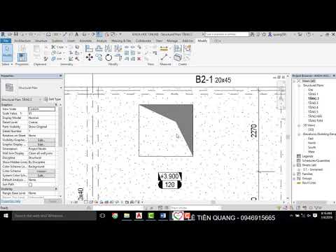 Video Tự học Revit Structure Bài 19 Hướng dẫn tag lỗ mở và... - YouTube