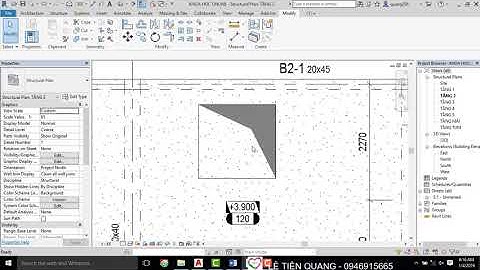 Tự học Revit Structure Bài 19 Hướng dẫn tag lỗ mở và hiệu chỉnh tag lỗ mở đẹp trong Revit