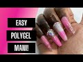 The Easiest Way to do Polygel! Lazy Girl Method using Kiara Sky Gelly Tips