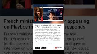 French Minister criticised for appearing on Playboy magazine cover, responds