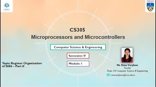 KTU CS 305 Microprocessors and Microcontrollers - Module 1 - Register organization of 8086 Part2