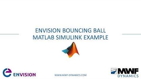 EnVision Tutorial - Bouncing Ball - Matlab example