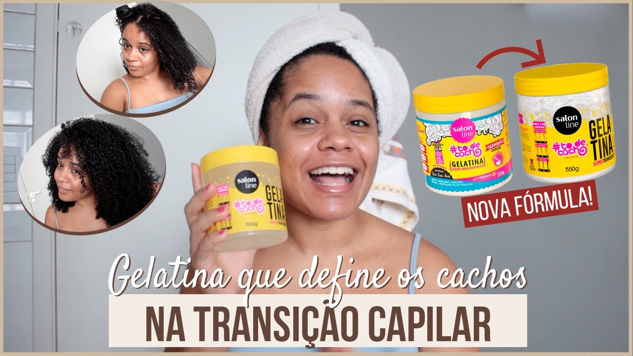 Testei A Nova Formula Da Gelatina Todecacho Para Transicao Capilar Por Grazi Max Youtube
