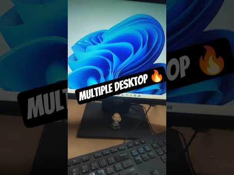 Multiple Desktop 🔥 Press win + Ctrl + D |  Day-0352 | Windows Tips #window #techreels #reel #short
