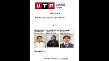 Week 11 - Task: Assignment - Old vs. Modern