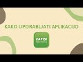 Kako uporabljati aplikacijo Zapisi spomina