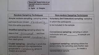 Surveys, Questionnaires, Sampling Techniques Part 1